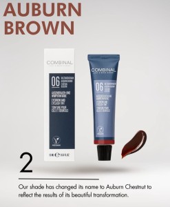 COMBINAL 2.0 Kremowa Farba do brwi rzęs AUBURN